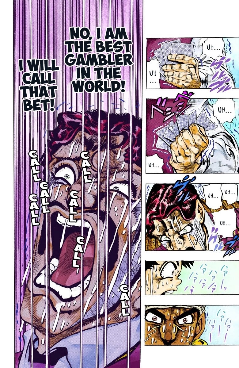 JoJo's Bizarre Adventure Part 3 - Stardust Crusaders (Official Colored) Chapter 103 page 12 - Chapter 103: D'arby the Gambler Part 6