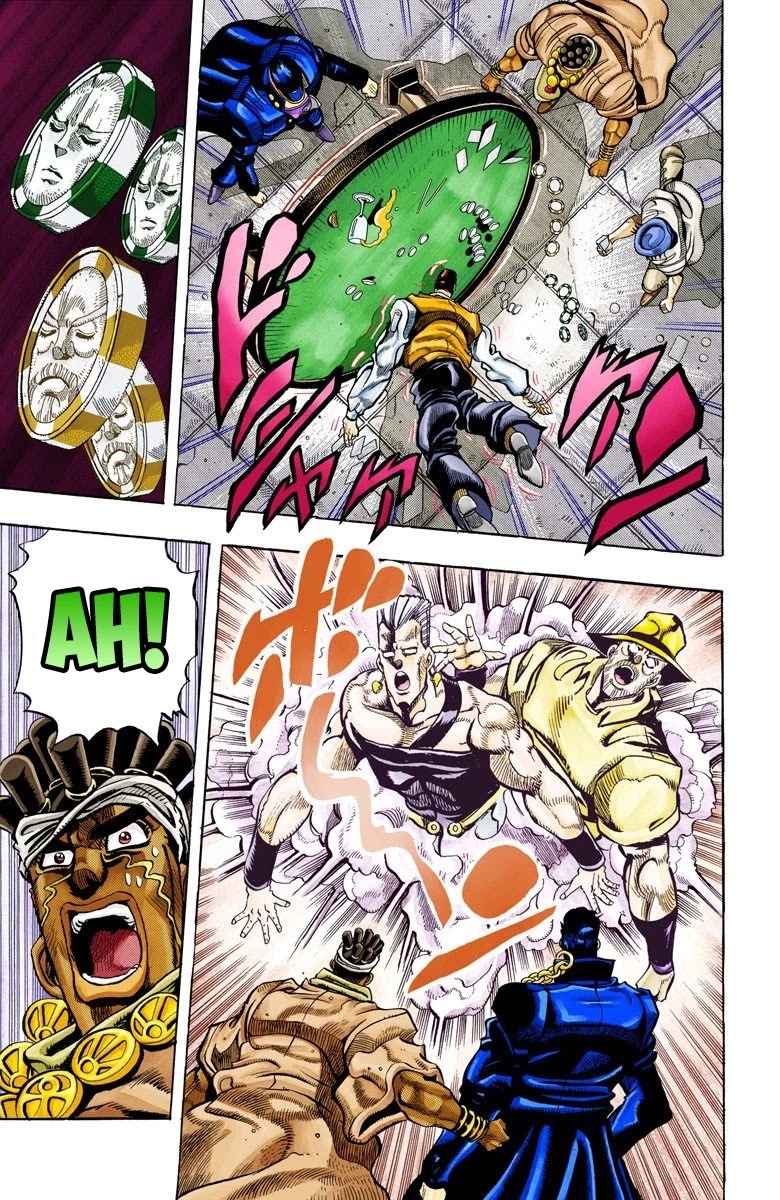 JoJo's Bizarre Adventure Part 3 - Stardust Crusaders (Official Colored) Chapter 103 page 15 - Chapter 103: D'arby the Gambler Part 6