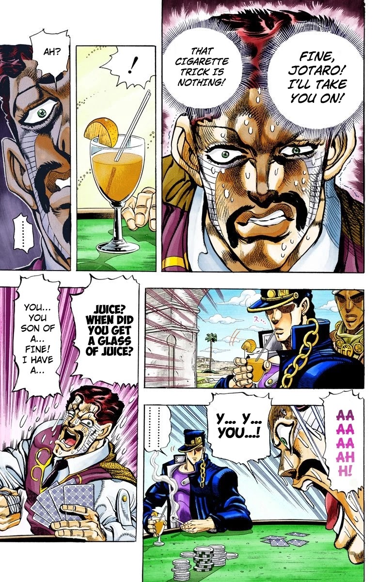 JoJo's Bizarre Adventure Part 3 - Stardust Crusaders (Official Colored) Chapter 103 page 5 - Chapter 103: D'arby the Gambler Part 6