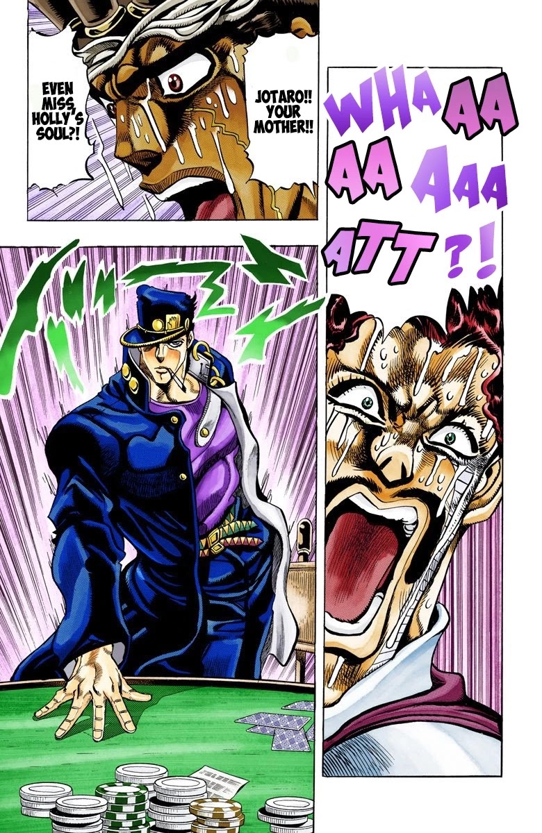 JoJo's Bizarre Adventure Part 3 - Stardust Crusaders (Official Colored) Chapter 103 page 7 - Chapter 103: D'arby the Gambler Part 6