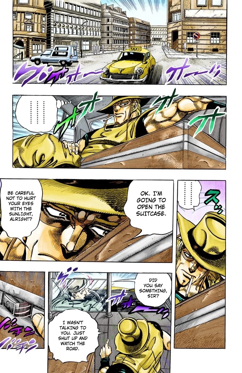 JoJo's Bizarre Adventure Part 3 - Stardust Crusaders (Official Colored) Chapter 104 page 6 - Chapter 104: Hol Horse and Boingo Part 1
