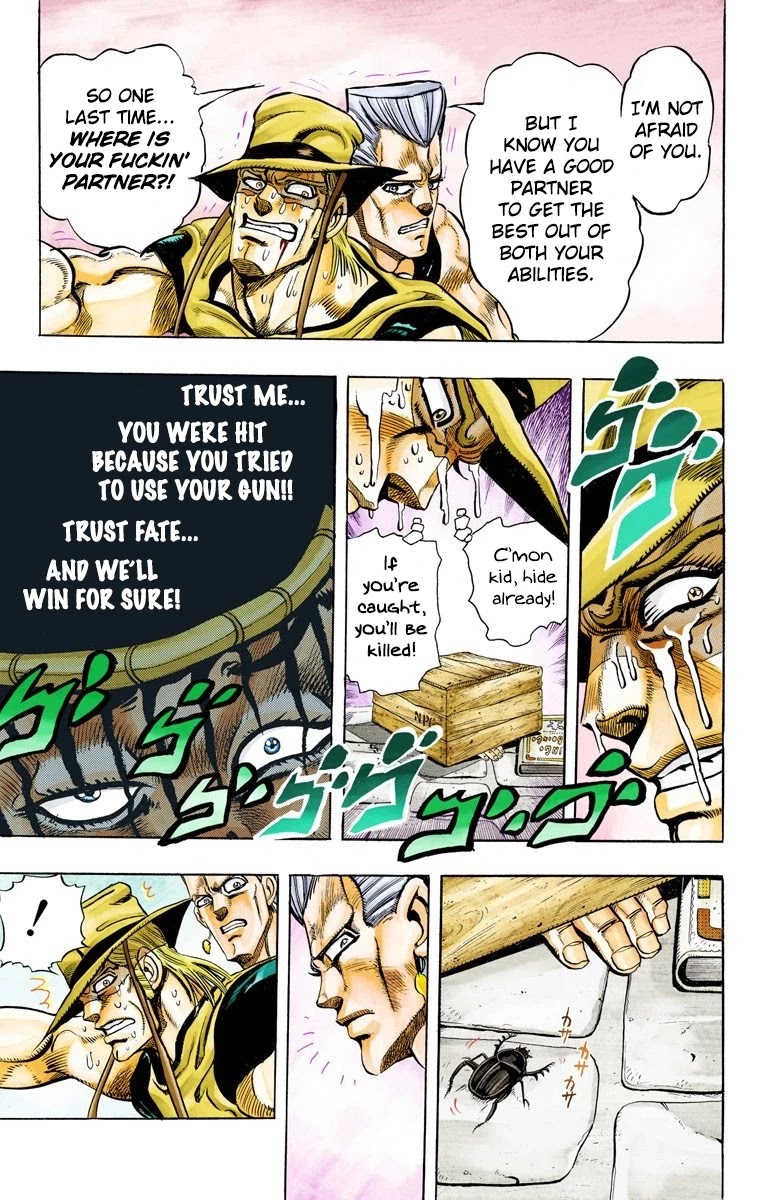 JoJo's Bizarre Adventure Part 3 - Stardust Crusaders (Official Colored) Chapter 105 page 16 - Chapter 105: Hol Horse and Boingo Part 2