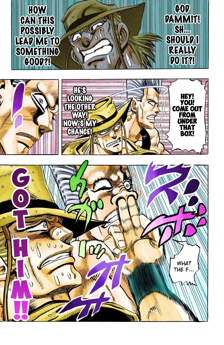 JoJo's Bizarre Adventure Part 3 - Stardust Crusaders (Official Colored) Chapter 105 page 18 - Chapter 105: Hol Horse and Boingo Part 2