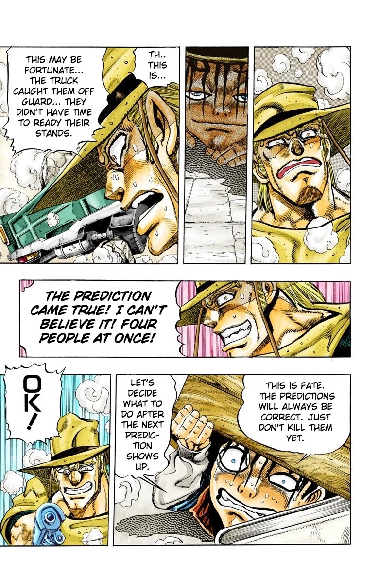 JoJo's Bizarre Adventure Part 3 - Stardust Crusaders (Official Colored) Chapter 106 page 18 - Chapter 106: Hol Horse and Boingo Part 3