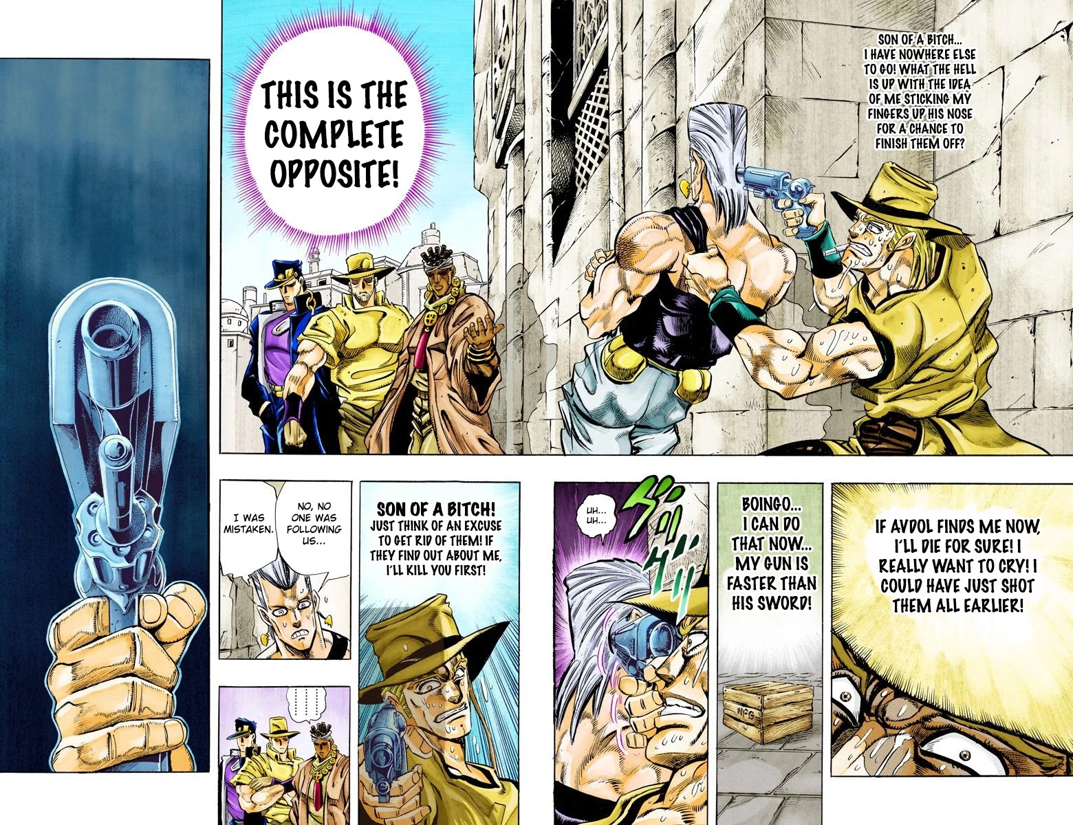 JoJo's Bizarre Adventure Part 3 - Stardust Crusaders (Official Colored) Chapter 106 page 8 - Chapter 106: Hol Horse and Boingo Part 3