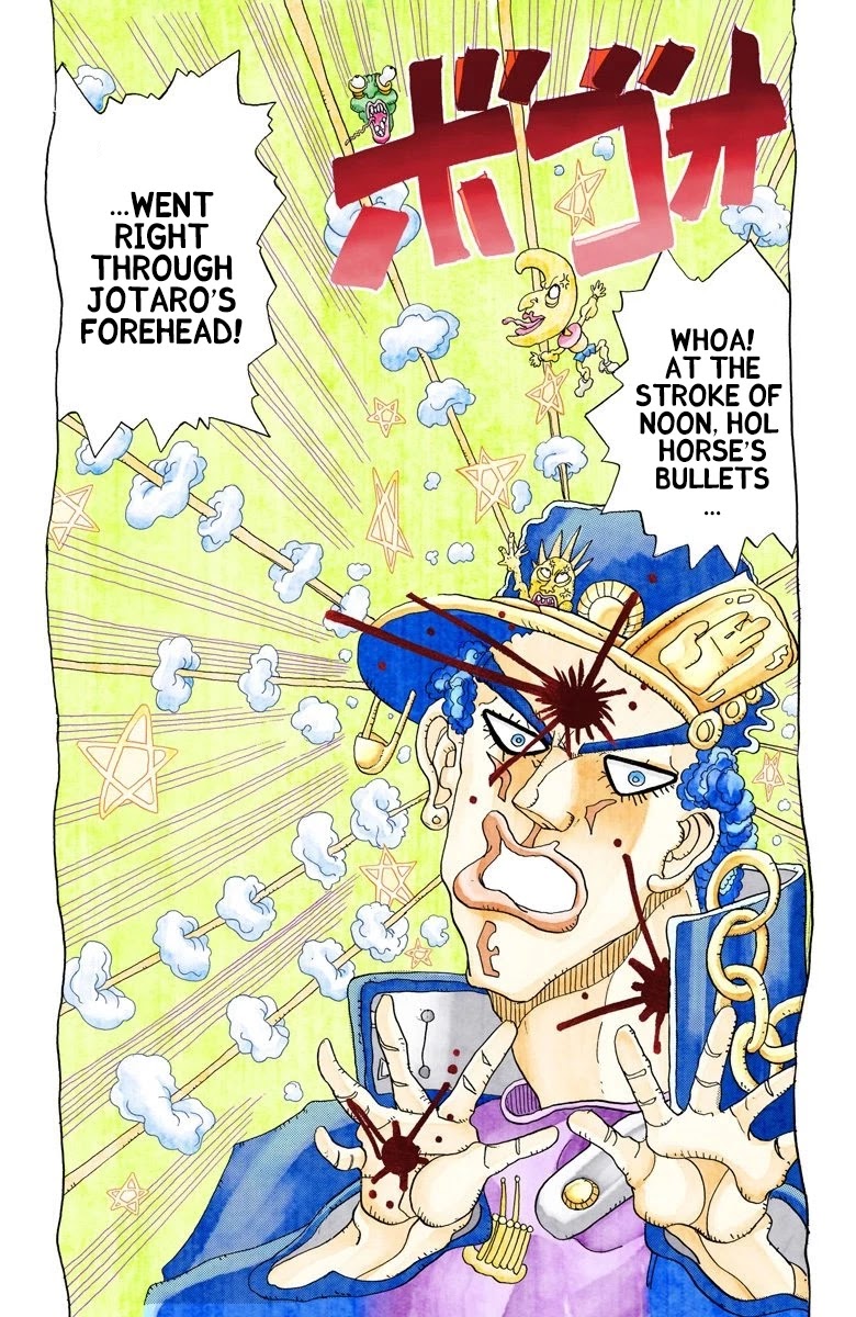 JoJo's Bizarre Adventure Part 3 - Stardust Crusaders (Official Colored) Chapter 107 page 11 - Chapter 107: Hol Horse and Boingo Part 4
