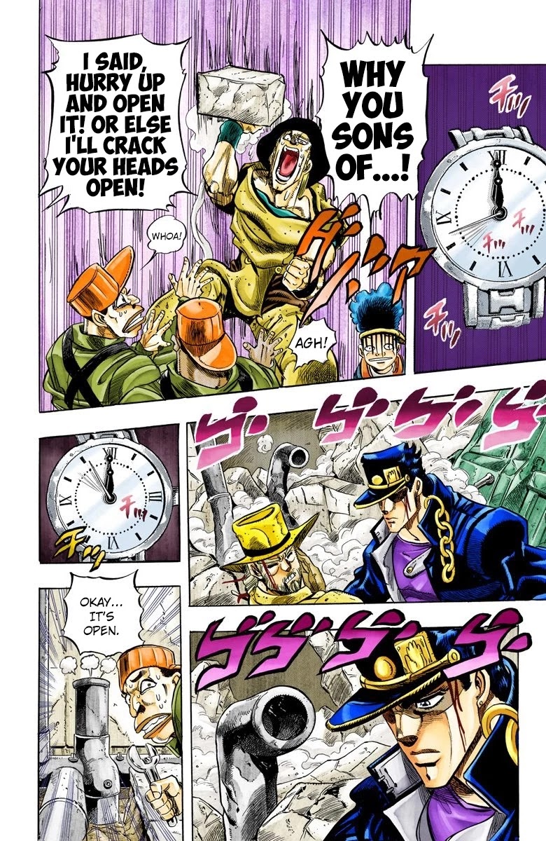 JoJo's Bizarre Adventure Part 3 - Stardust Crusaders (Official Colored) Chapter 107 page 20 - Chapter 107: Hol Horse and Boingo Part 4