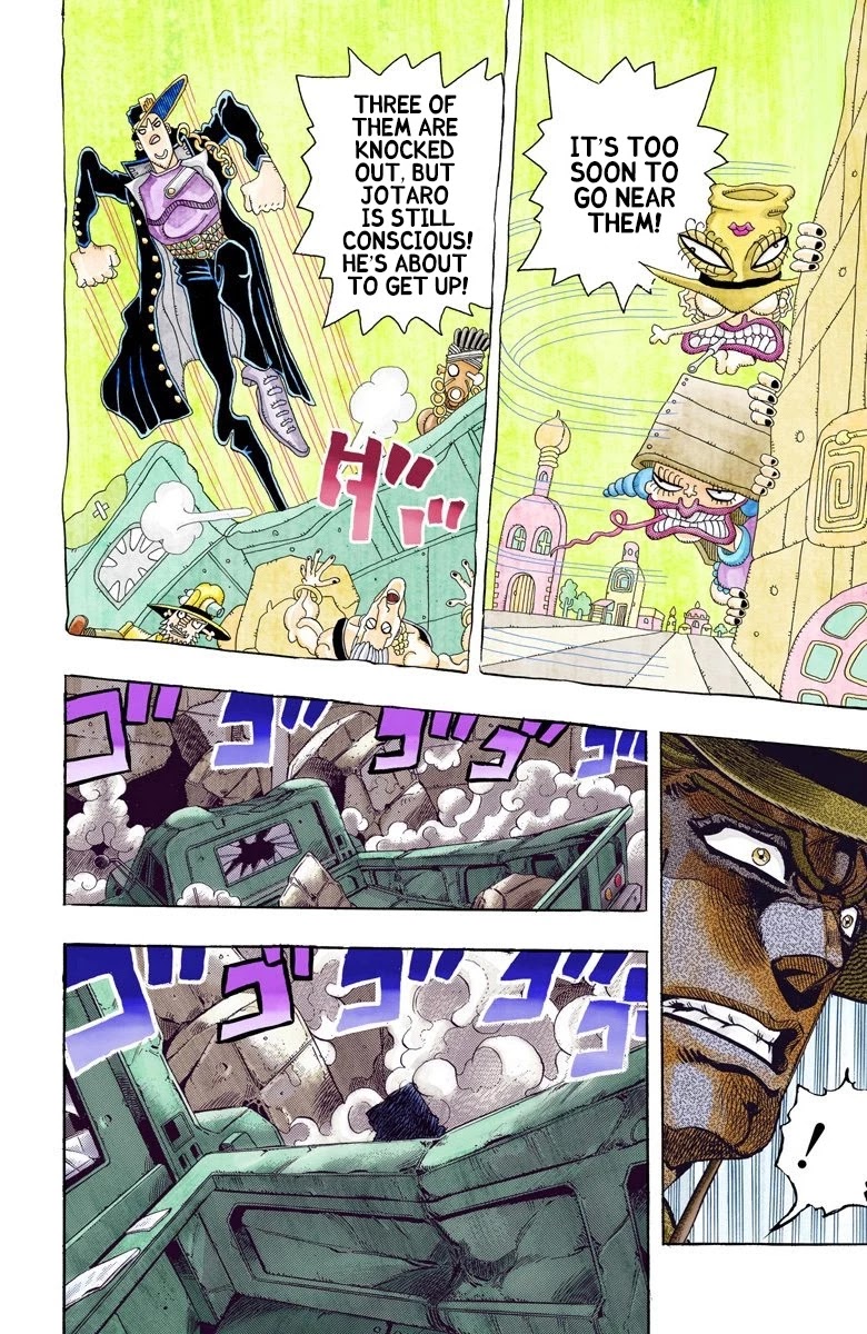 JoJo's Bizarre Adventure Part 3 - Stardust Crusaders (Official Colored) Chapter 107 page 4 - Chapter 107: Hol Horse and Boingo Part 4