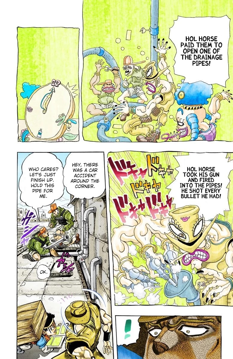 JoJo's Bizarre Adventure Part 3 - Stardust Crusaders (Official Colored) Chapter 107 page 8 - Chapter 107: Hol Horse and Boingo Part 4