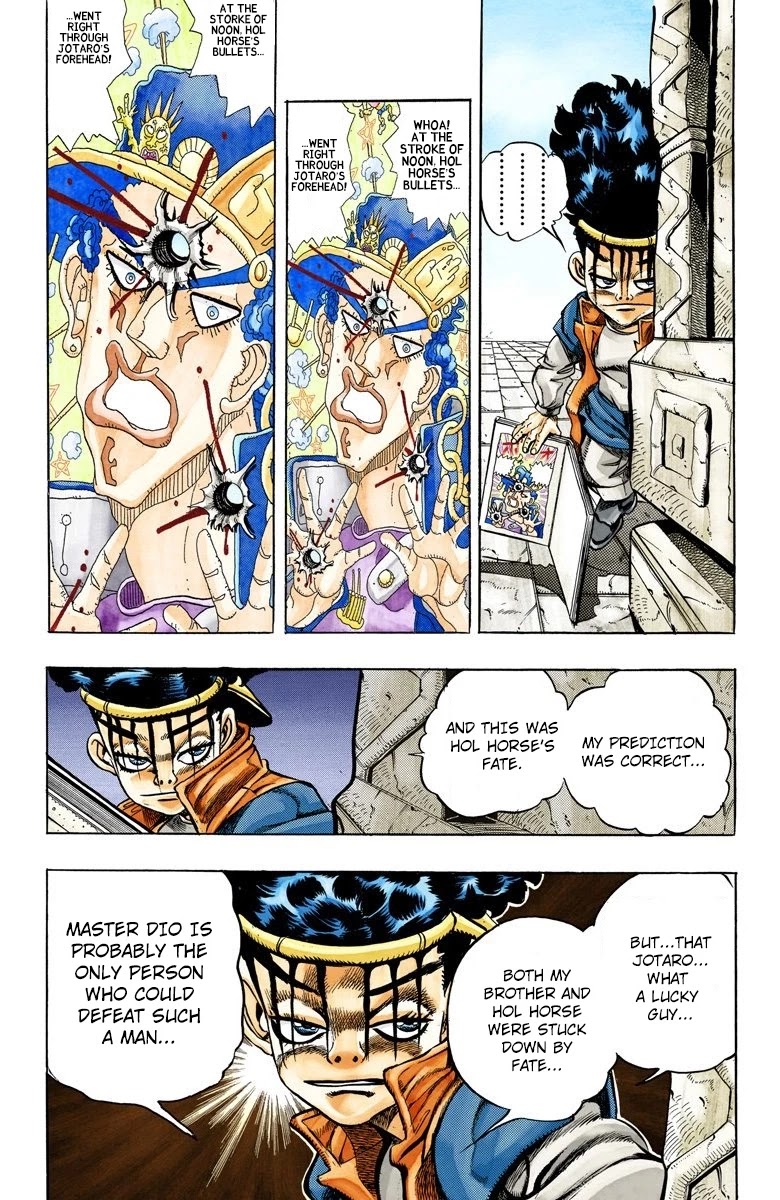 JoJo's Bizarre Adventure Part 3 - Stardust Crusaders (Official Colored) Chapter 108 page 16 - Chapter 108: Hol Horse and Boingo Part 5