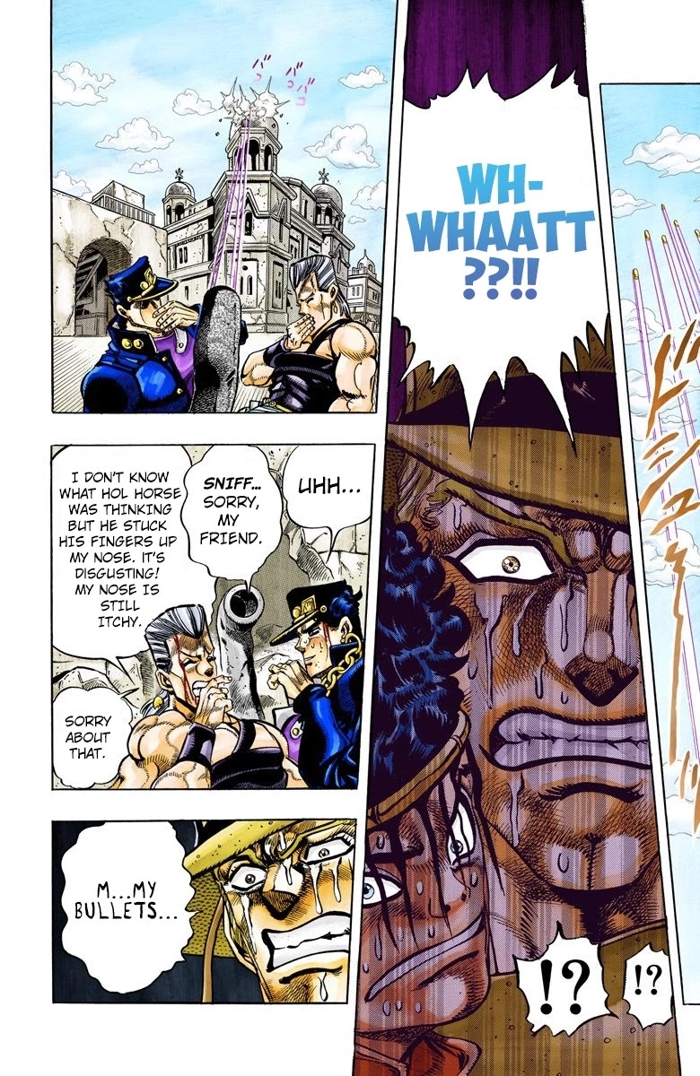 JoJo's Bizarre Adventure Part 3 - Stardust Crusaders (Official Colored) Chapter 108 page 8 - Chapter 108: Hol Horse and Boingo Part 5