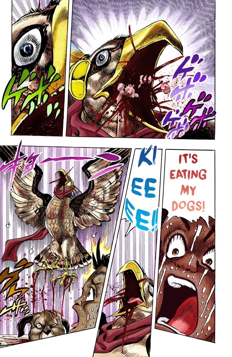 JoJo's Bizarre Adventure Part 3 - Stardust Crusaders (Official Colored) Chapter 110 page 16 - Chapter 110: The Petshop at the Gates of Hell Part 2