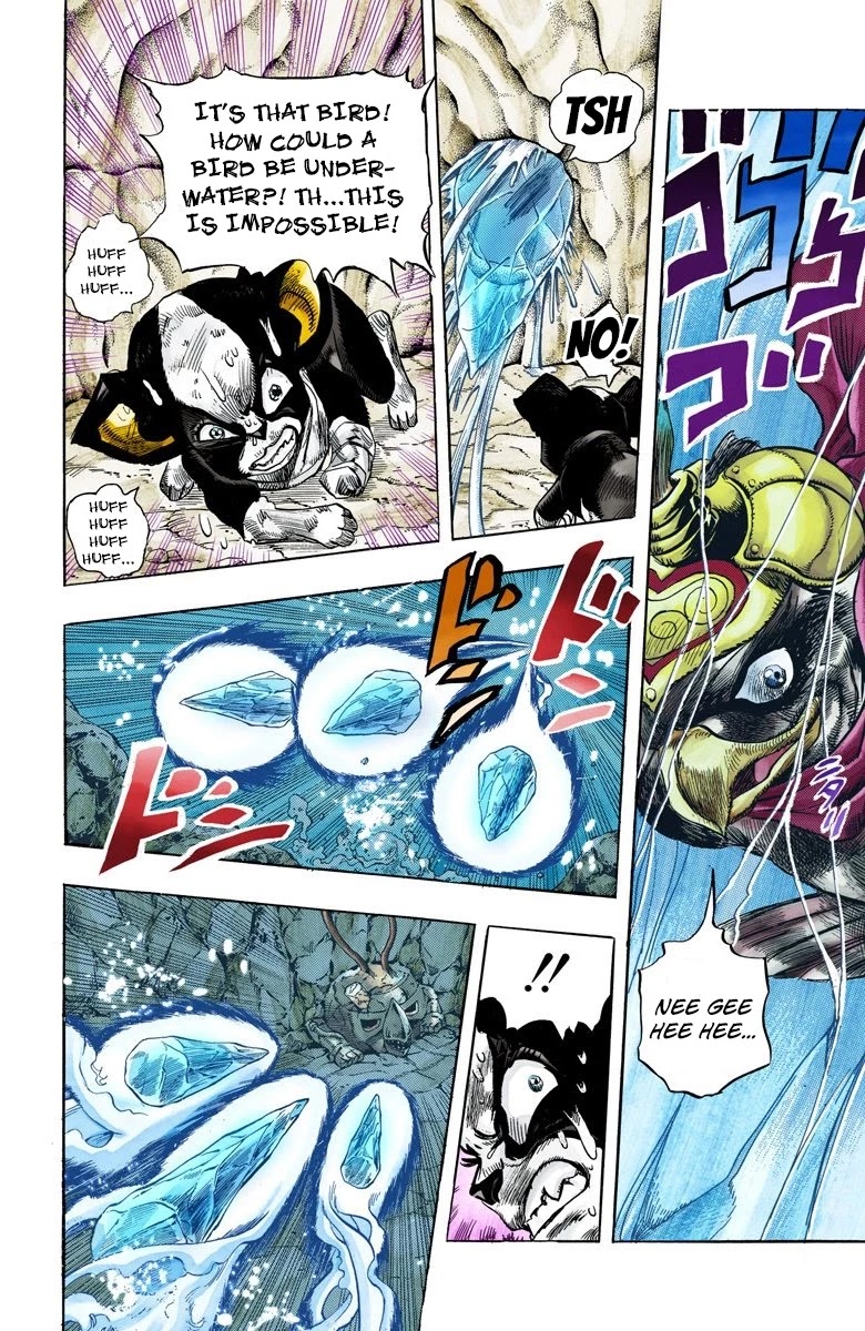 JoJo's Bizarre Adventure Part 3 - Stardust Crusaders (Official Colored) Chapter 113 page 4 - Chapter 113: The Petshop at the Gates of Hell Part 5
