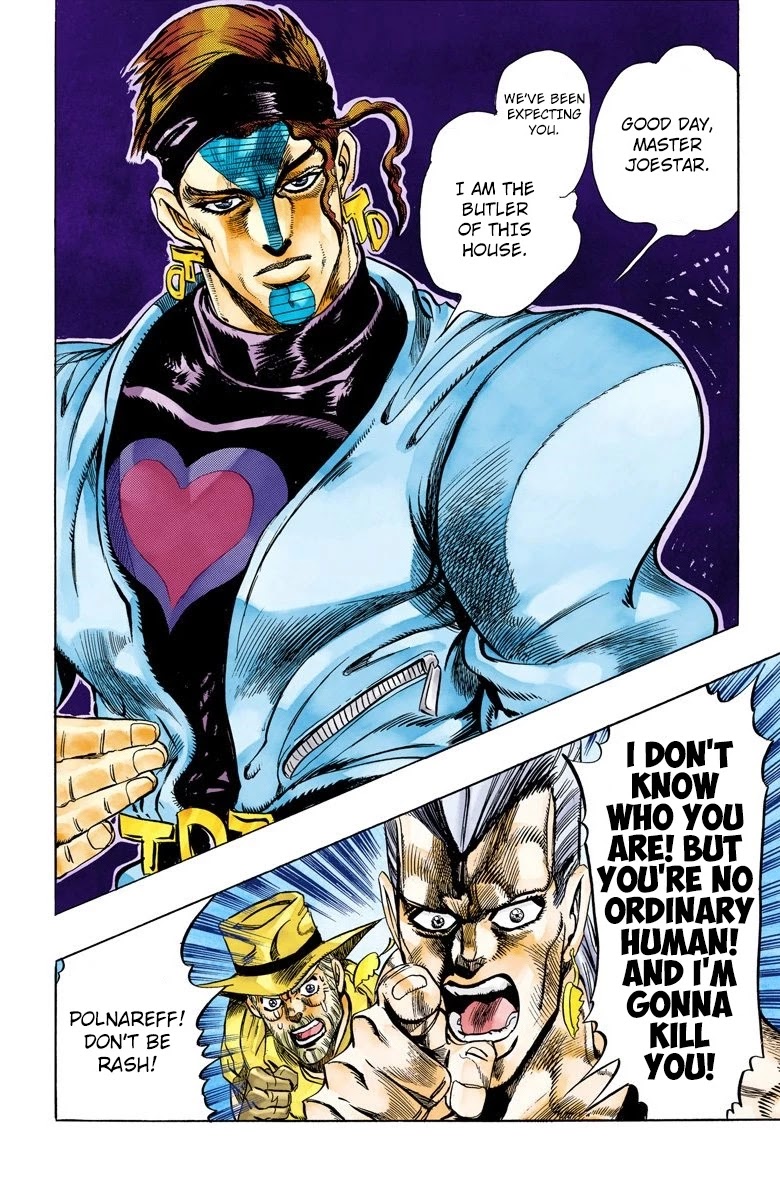 JoJo's Bizarre Adventure Part 3 - Stardust Crusaders (Official Colored) Chapter 114 page 20 - Chapter 114: D'arby the Gamer Part 1