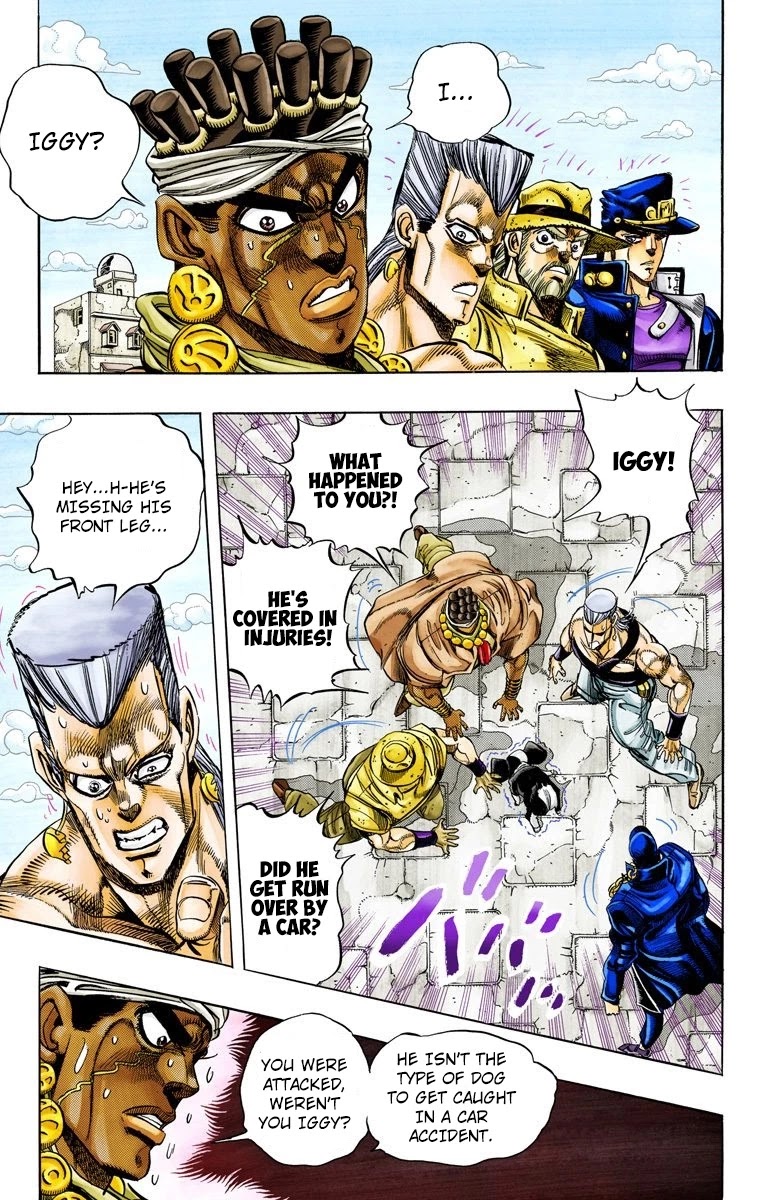 JoJo's Bizarre Adventure Part 3 - Stardust Crusaders (Official Colored) Chapter 114 page 3 - Chapter 114: D'arby the Gamer Part 1