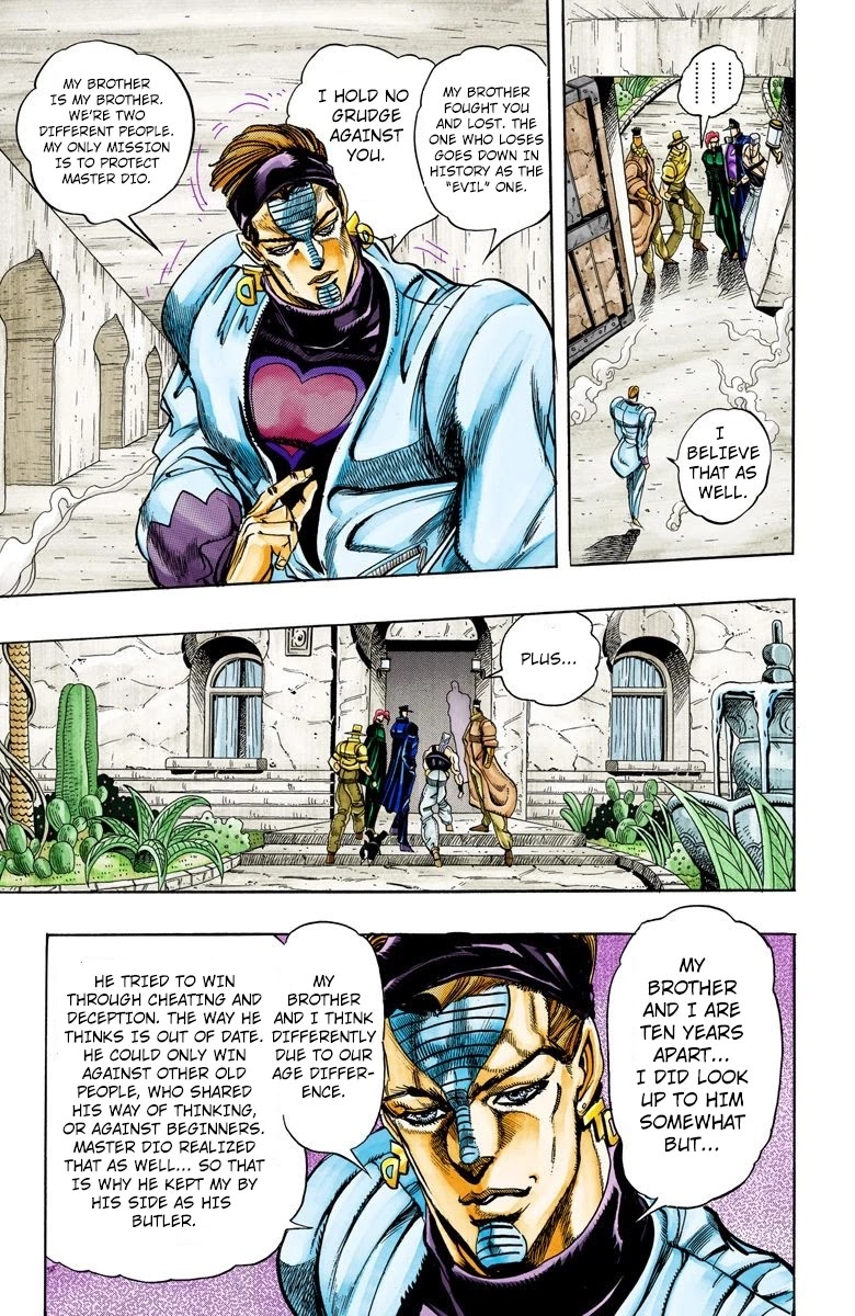 JoJo's Bizarre Adventure Part 3 - Stardust Crusaders (Official Colored) Chapter 115 page 4 - Chapter 115: D'arby the Gamer Part 2
