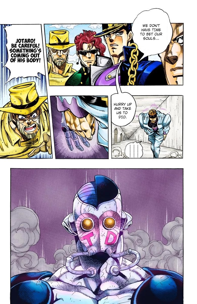 JoJo's Bizarre Adventure Part 3 - Stardust Crusaders (Official Colored) Chapter 115 page 6 - Chapter 115: D'arby the Gamer Part 2