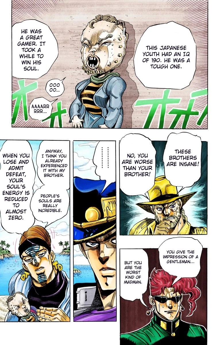 JoJo's Bizarre Adventure Part 3 - Stardust Crusaders (Official Colored) Chapter 116 page 16 - Chapter 116: D'arby the Gamer Part 3