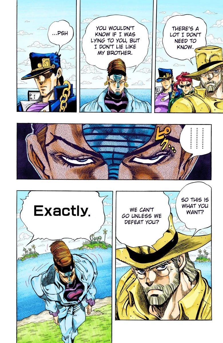 JoJo's Bizarre Adventure Part 3 - Stardust Crusaders (Official Colored) Chapter 116 page 7 - Chapter 116: D'arby the Gamer Part 3