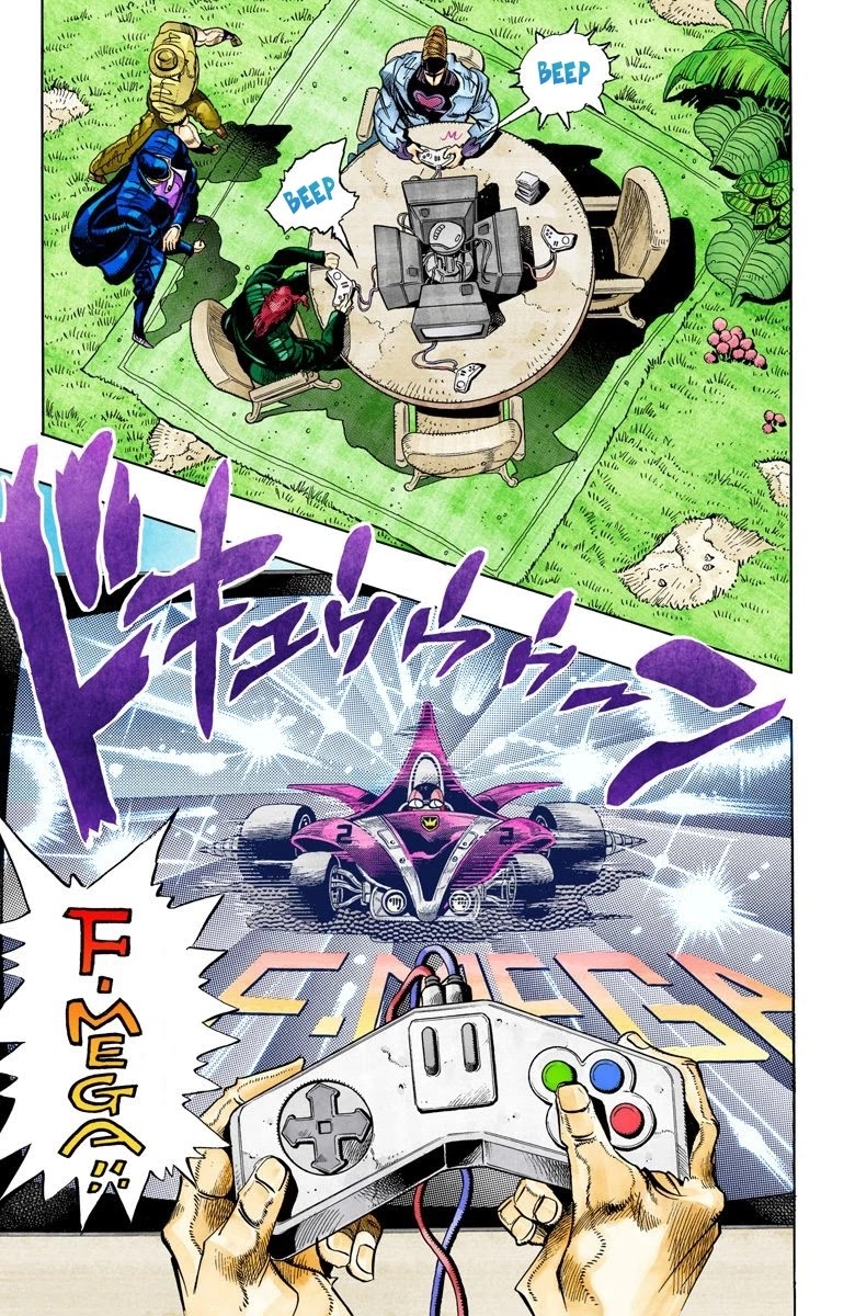 JoJo's Bizarre Adventure Part 3 - Stardust Crusaders (Official Colored) Chapter 117 page 10 - Chapter 117: D'arby the Gamer Part 4