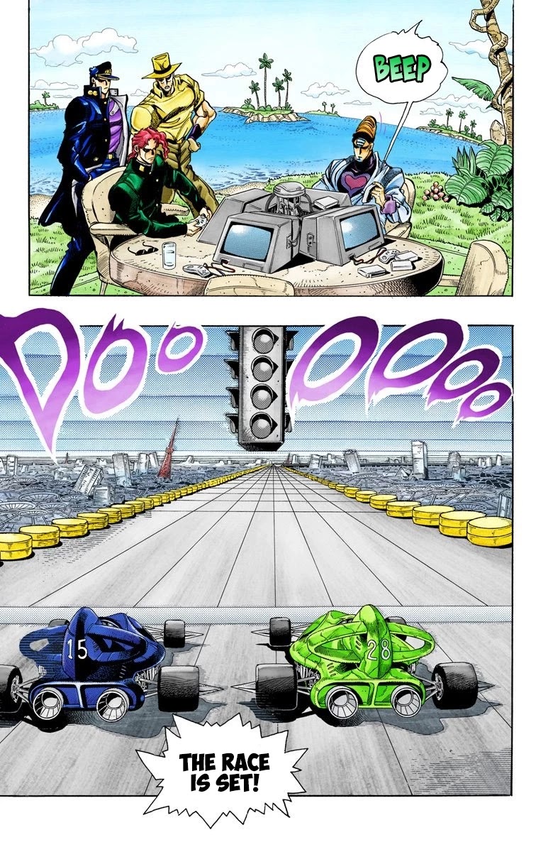 JoJo's Bizarre Adventure Part 3 - Stardust Crusaders (Official Colored) Chapter 117 page 14 - Chapter 117: D'arby the Gamer Part 4