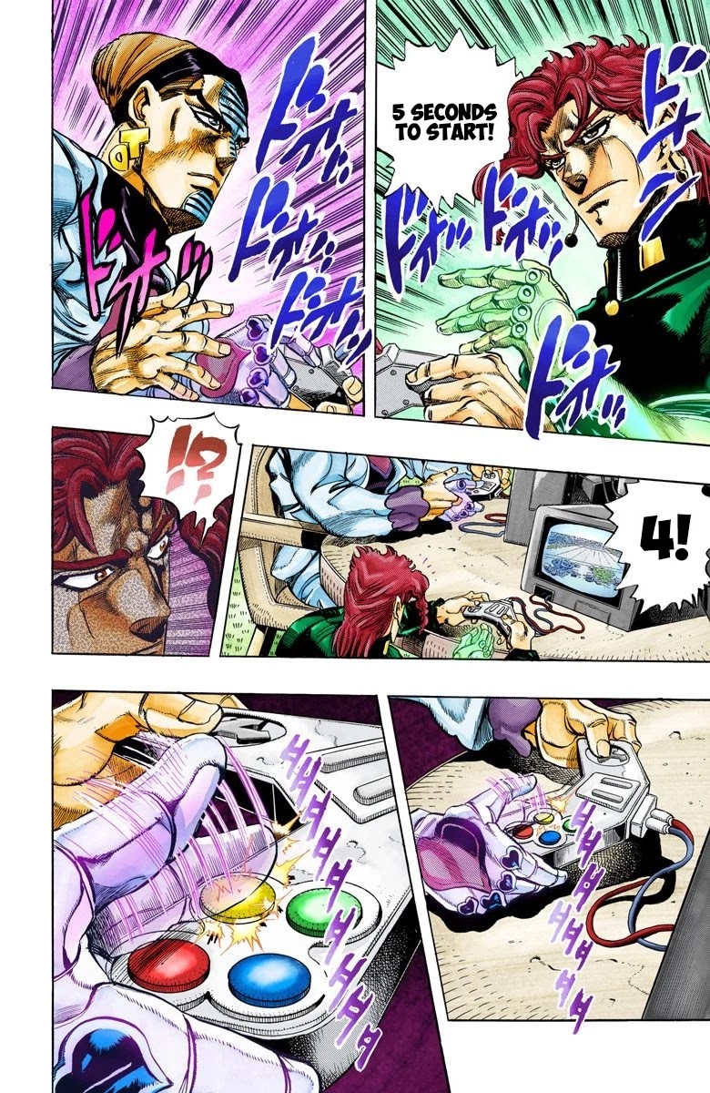 JoJo's Bizarre Adventure Part 3 - Stardust Crusaders (Official Colored) Chapter 117 page 15 - Chapter 117: D'arby the Gamer Part 4