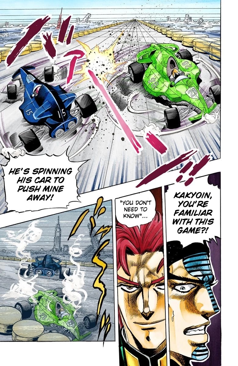 JoJo's Bizarre Adventure Part 3 - Stardust Crusaders (Official Colored) Chapter 117 page 22 - Chapter 117: D'arby the Gamer Part 4