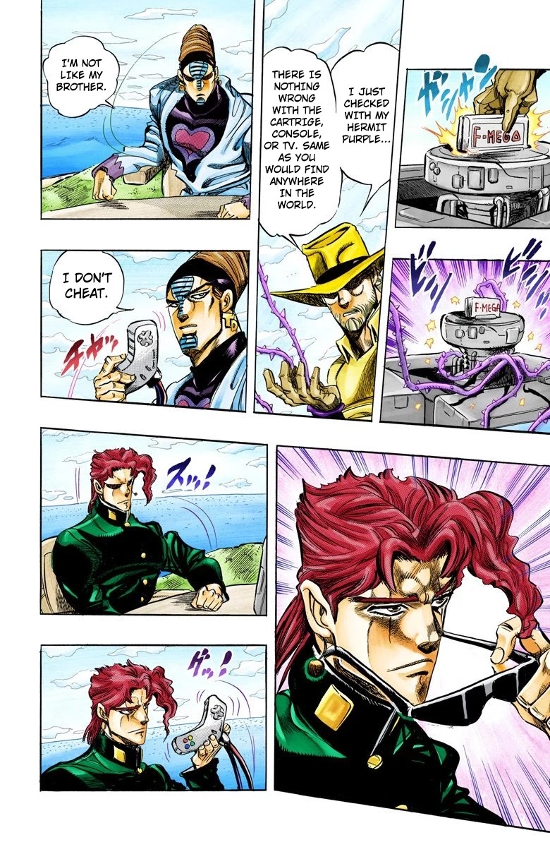 JoJo's Bizarre Adventure Part 3 - Stardust Crusaders (Official Colored) Chapter 117 page 9 - Chapter 117: D'arby the Gamer Part 4