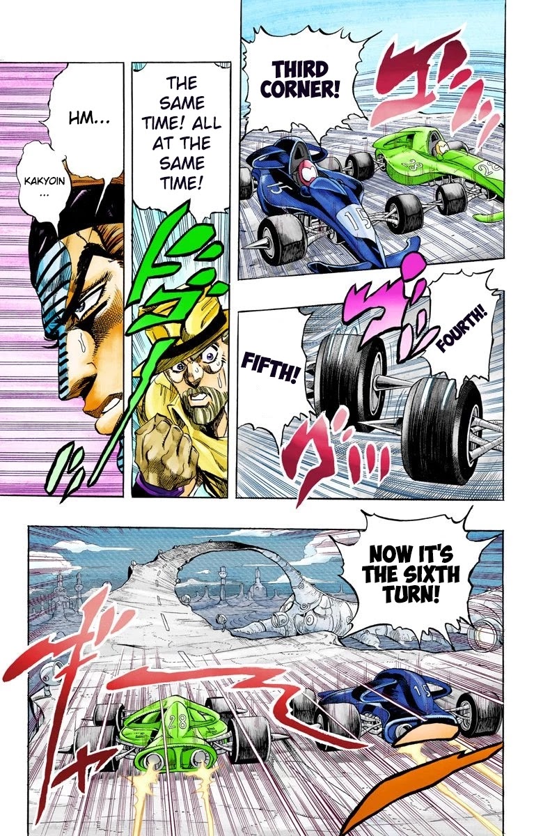 JoJo's Bizarre Adventure Part 3 - Stardust Crusaders (Official Colored) Chapter 118 page 11 - Chapter 118: D'arby the Gamer Part 5