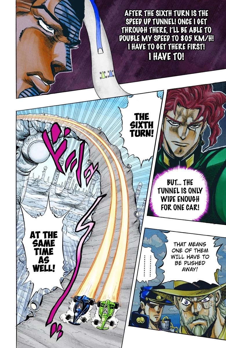JoJo's Bizarre Adventure Part 3 - Stardust Crusaders (Official Colored) Chapter 118 page 12 - Chapter 118: D'arby the Gamer Part 5