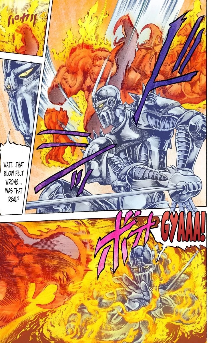 JoJo's Bizarre Adventure Part 3 - Stardust Crusaders (Official Colored) Chapter 12 page 15 - Chapter 12: Silver Chariot Part 2