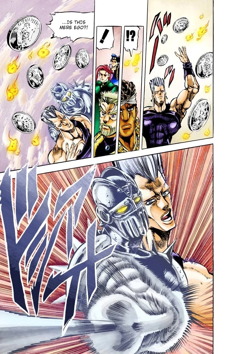 JoJo's Bizarre Adventure Part 3 - Stardust Crusaders (Official Colored) Chapter 12 page 3 - Chapter 12: Silver Chariot Part 2