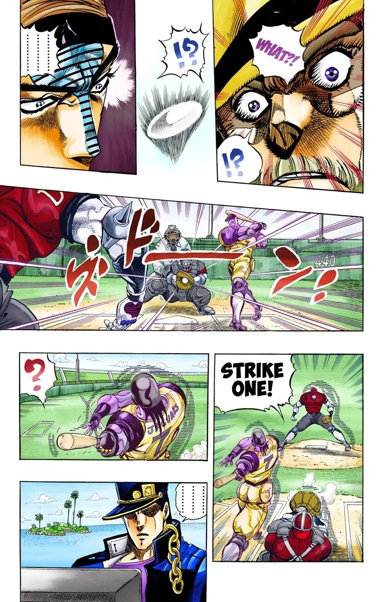 JoJo's Bizarre Adventure Part 3 - Stardust Crusaders (Official Colored) Chapter 120 page 18 - Chapter 120: D'arby the Gamer Part 7