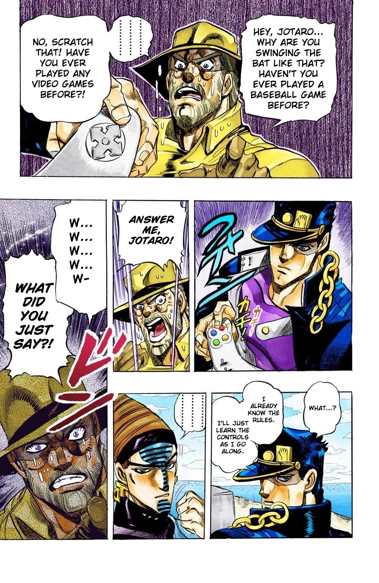 JoJo's Bizarre Adventure Part 3 - Stardust Crusaders (Official Colored) Chapter 120 page 20 - Chapter 120: D'arby the Gamer Part 7