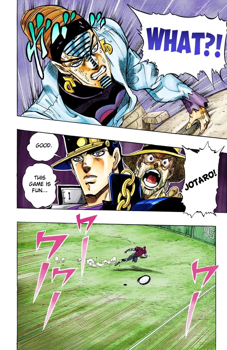 JoJo's Bizarre Adventure Part 3 - Stardust Crusaders (Official Colored) Chapter 121 page 15 - Chapter 121: D'arby the Gamer Part 8
