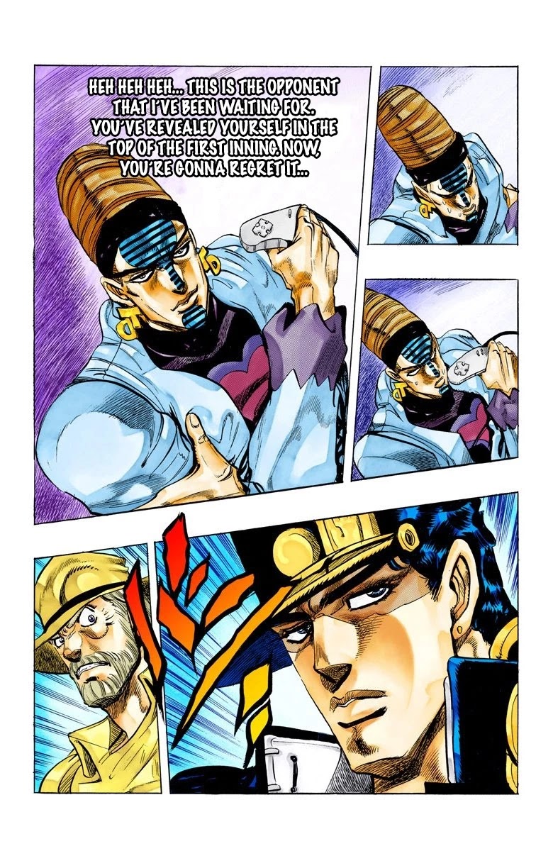 JoJo's Bizarre Adventure Part 3 - Stardust Crusaders (Official Colored) Chapter 121 page 19 - Chapter 121: D'arby the Gamer Part 8