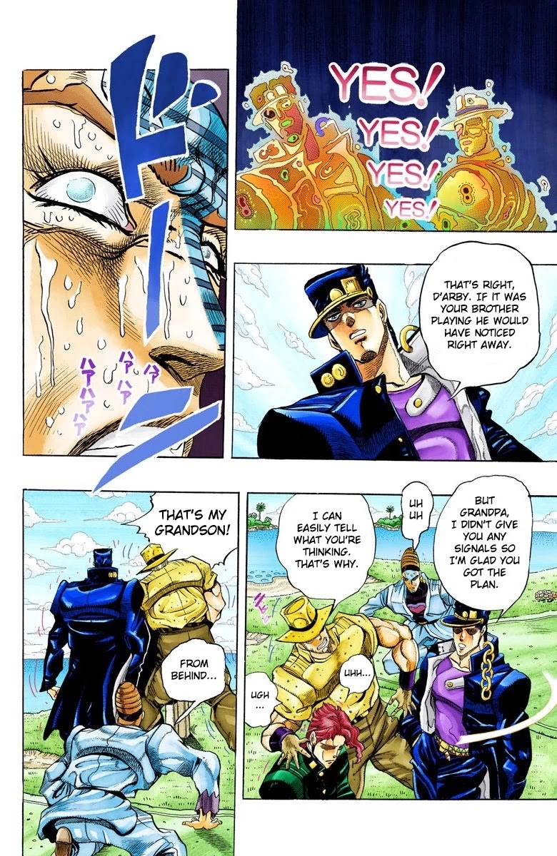 JoJo's Bizarre Adventure Part 3 - Stardust Crusaders (Official Colored) Chapter 124 page 17 - Chapter 124: D'arby the Gamer Part 11