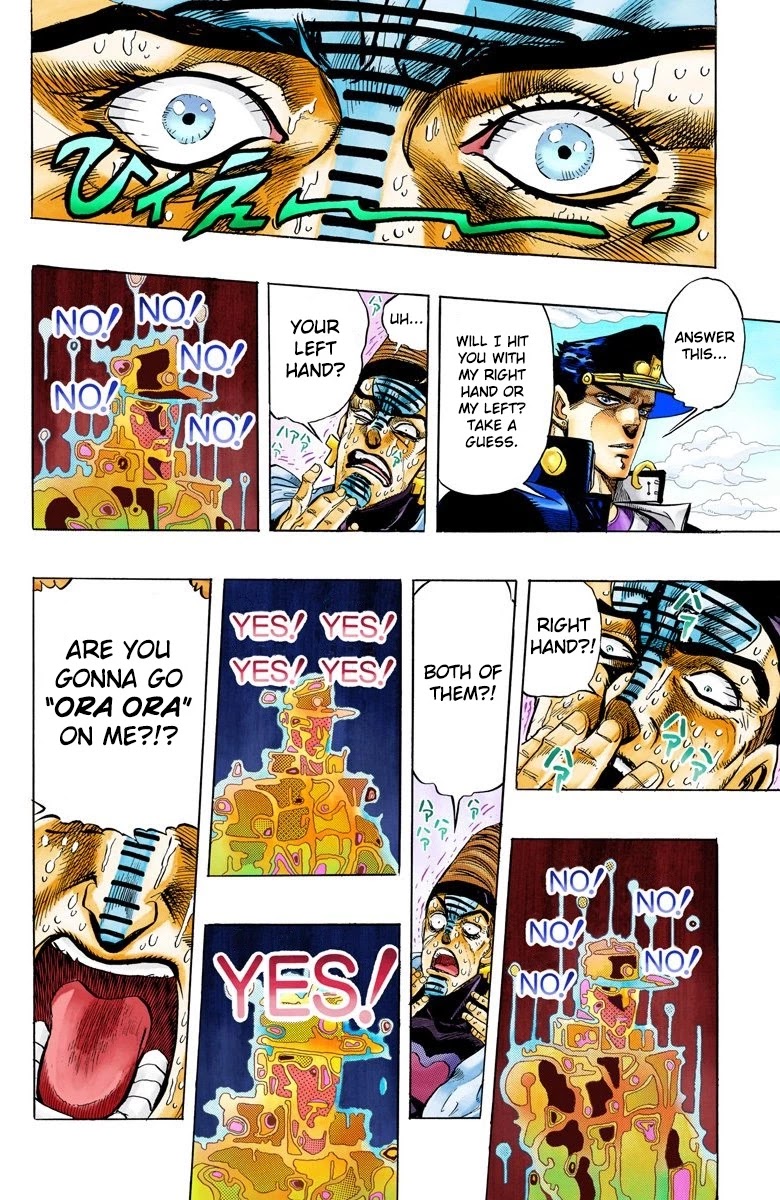 JoJo's Bizarre Adventure Part 3 - Stardust Crusaders (Official Colored) Chapter 124 page 19 - Chapter 124: D'arby the Gamer Part 11