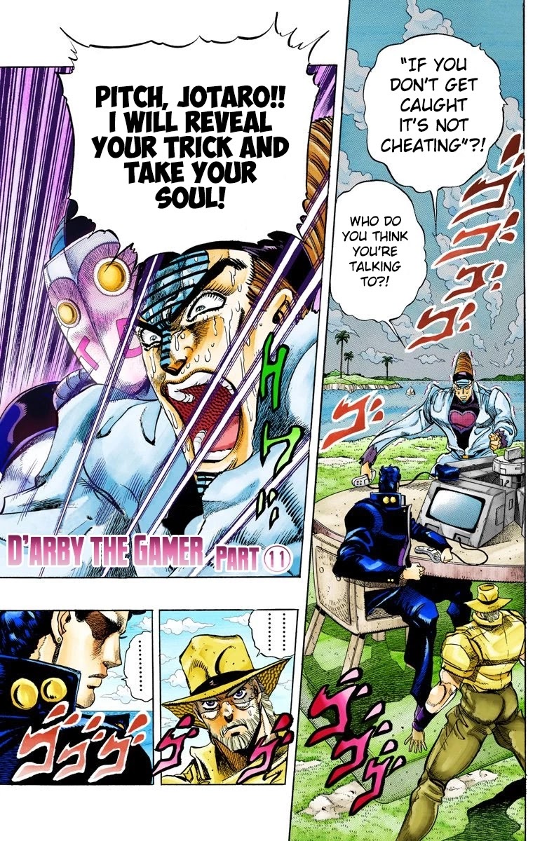 JoJo's Bizarre Adventure Part 3 - Stardust Crusaders (Official Colored) Chapter 124 page 2 - Chapter 124: D'arby the Gamer Part 11