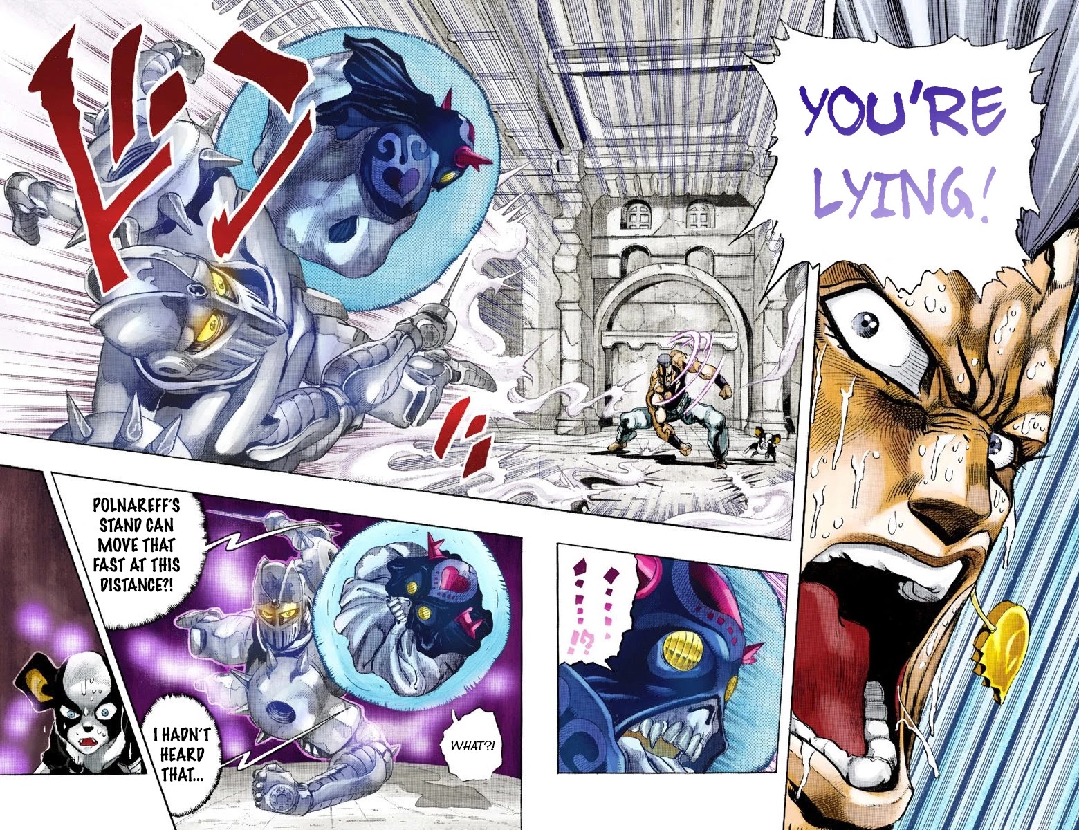 JoJo's Bizarre Adventure Part 3 - Stardust Crusaders (Official Colored) Chapter 127 page 10 - Chapter 127: The Spirit of Emptiness, Vanilla Ice Part 3