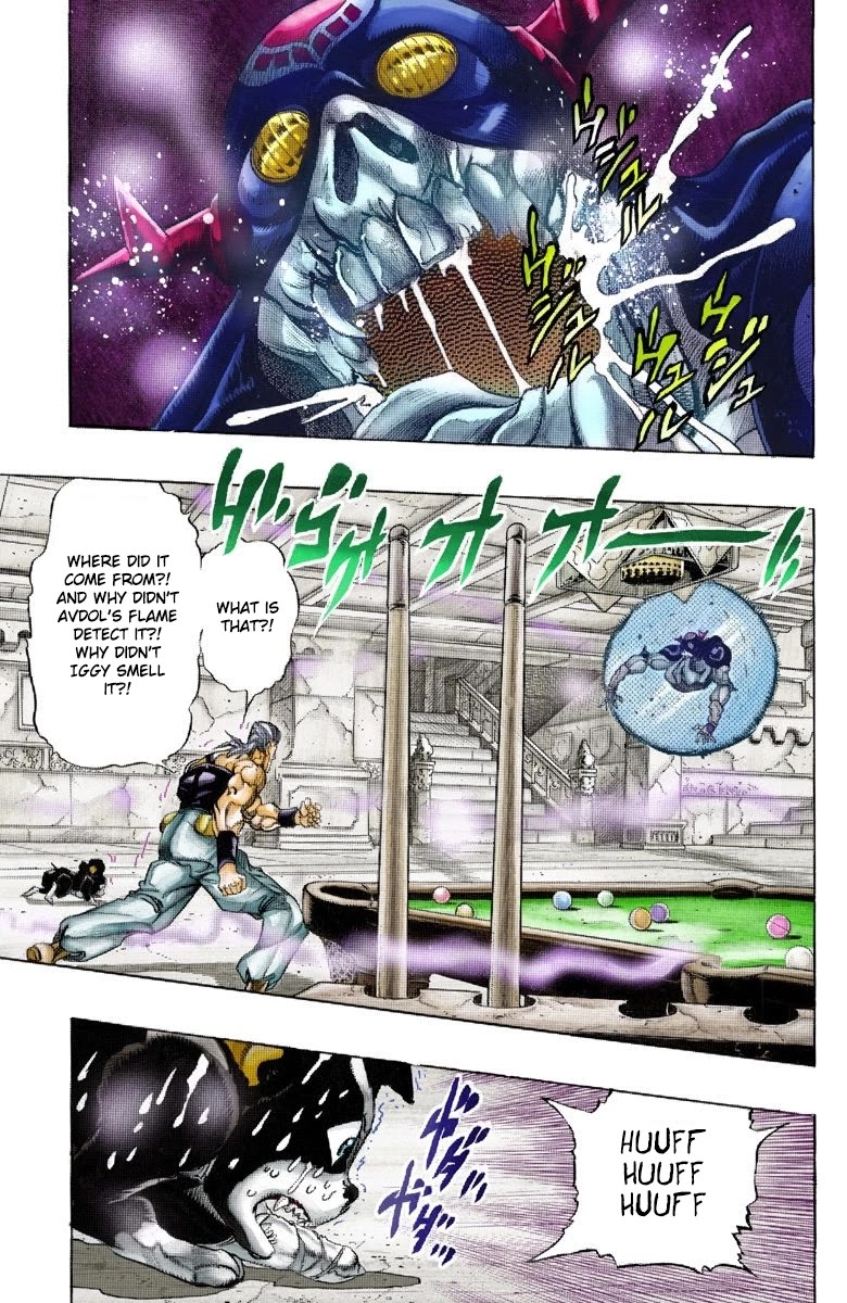 JoJo's Bizarre Adventure Part 3 - Stardust Crusaders (Official Colored) Chapter 127 page 5 - Chapter 127: The Spirit of Emptiness, Vanilla Ice Part 3