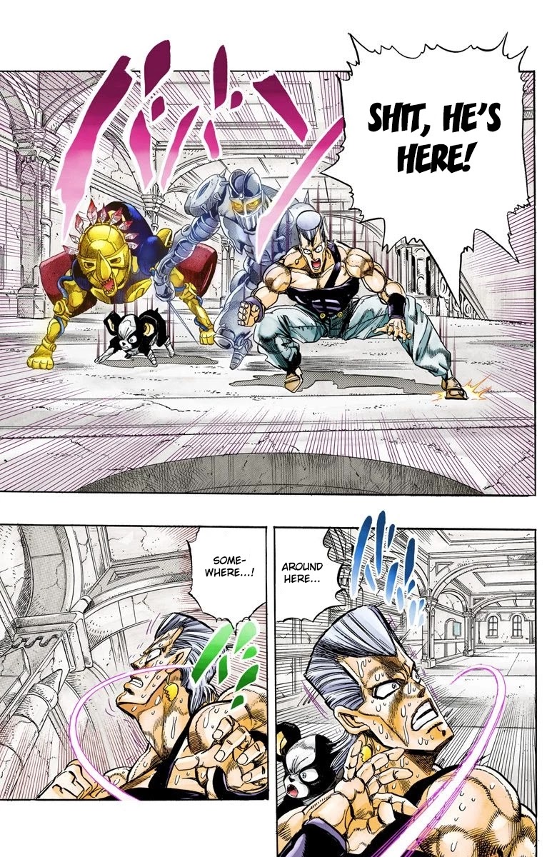 JoJo's Bizarre Adventure Part 3 - Stardust Crusaders (Official Colored) Chapter 128 page 6 - Chapter 128: The Spirit of Emptiness, Vanilla Ice Part 4