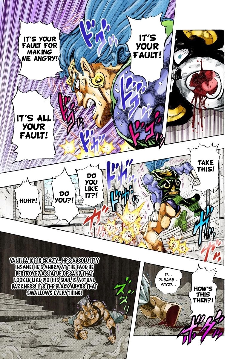 JoJo's Bizarre Adventure Part 3 - Stardust Crusaders (Official Colored) Chapter 129 page 12 - Chapter 129: The Spirit of Emptiness, Vanilla Ice Part 5