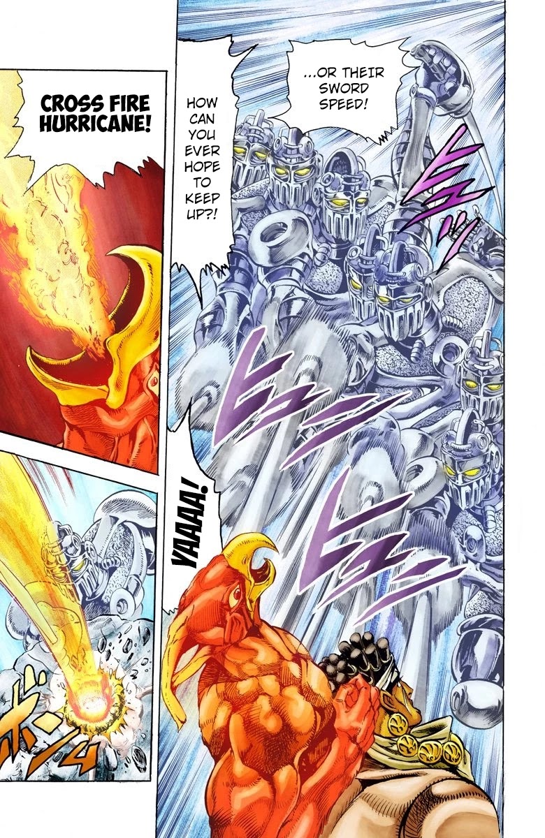 JoJo's Bizarre Adventure Part 3 - Stardust Crusaders (Official Colored) Chapter 13 page 8 - Chapter 13: Silver Chariot Part 3
