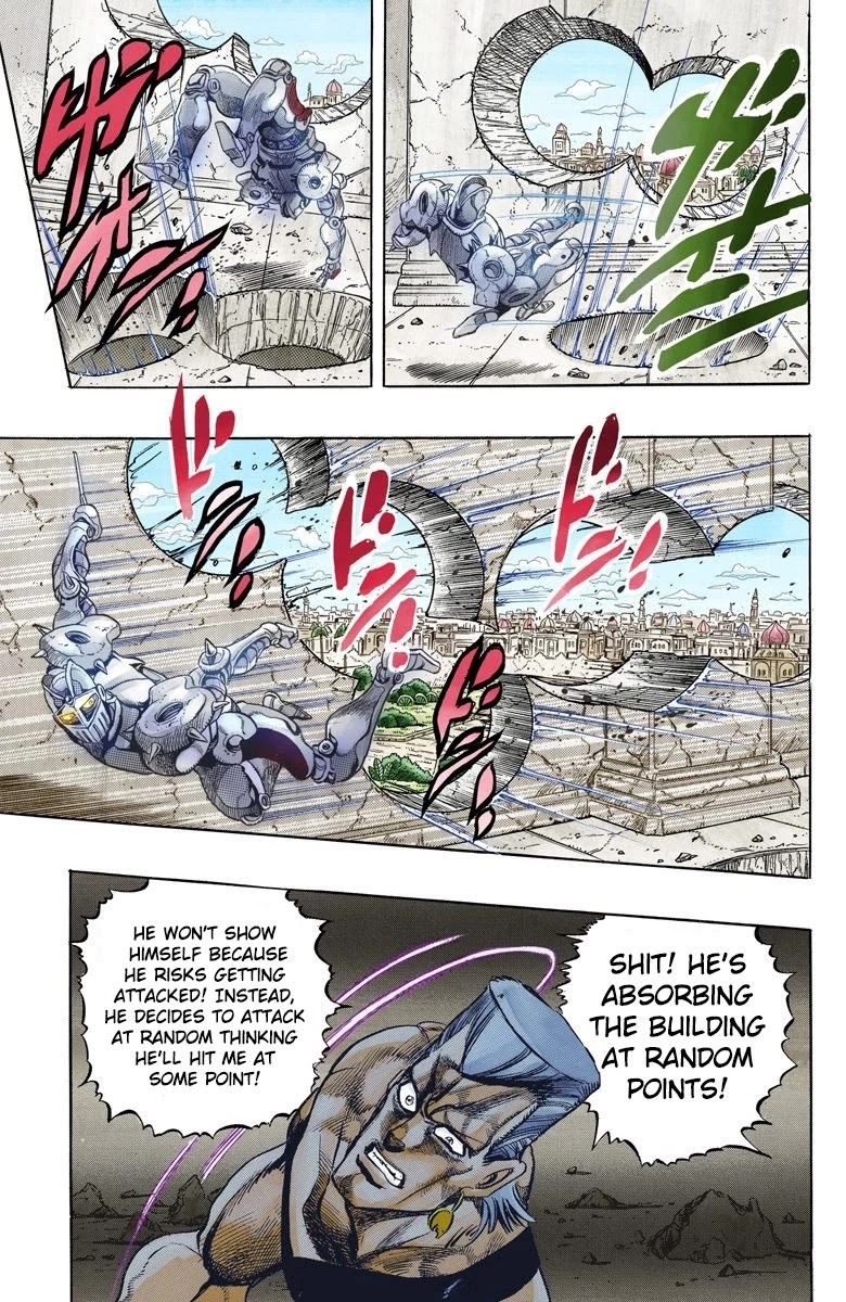 JoJo's Bizarre Adventure Part 3 - Stardust Crusaders (Official Colored) Chapter 130 page 16 - Chapter 130: The Spirit of Emptiness, Vanilla Ice Part 6