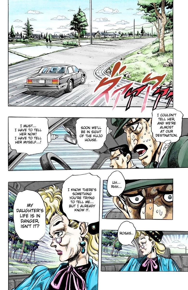 JoJo's Bizarre Adventure Part 3 - Stardust Crusaders (Official Colored) Chapter 133 page 12 - Chapter 133: Suzie Q Joestar Visits Her Daughter