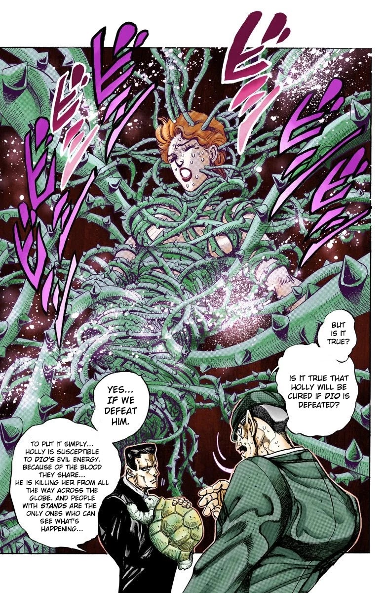 JoJo's Bizarre Adventure Part 3 - Stardust Crusaders (Official Colored) Chapter 133 page 5 - Chapter 133: Suzie Q Joestar Visits Her Daughter