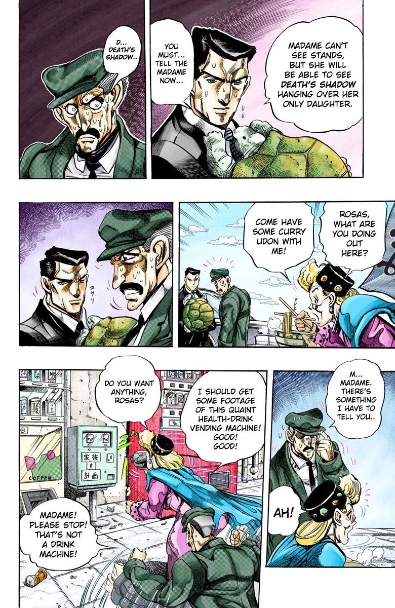 JoJo's Bizarre Adventure Part 3 - Stardust Crusaders (Official Colored) Chapter 133 page 6 - Chapter 133: Suzie Q Joestar Visits Her Daughter