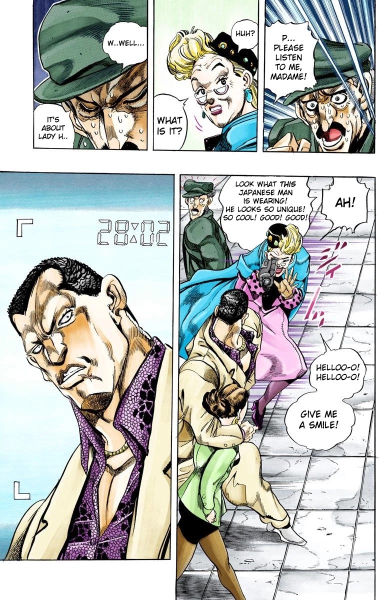 JoJo's Bizarre Adventure Part 3 - Stardust Crusaders (Official Colored) Chapter 133 page 7 - Chapter 133: Suzie Q Joestar Visits Her Daughter