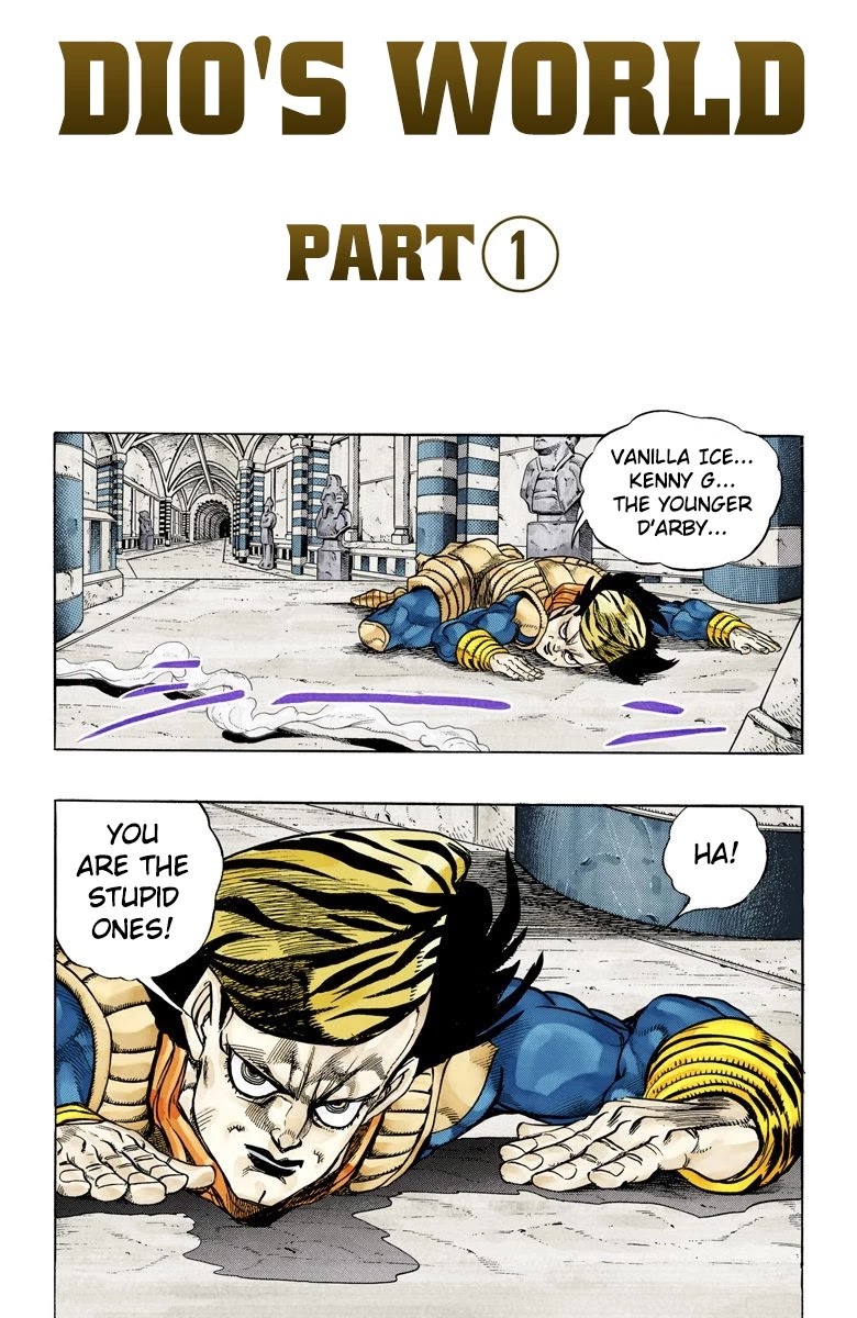 JoJo's Bizarre Adventure Part 3 - Stardust Crusaders (Official Colored) Chapter 134 page 3 - Chapter 134: DIO's World Part 1